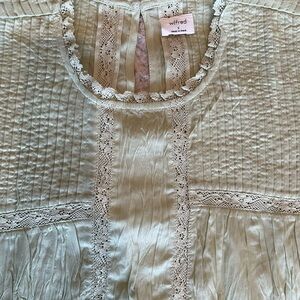 Wilfred Pastel Sage Wallflower Blouse NWT